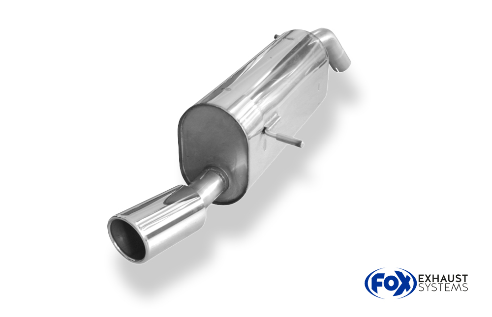 Fox Sportuitlaat Peugeot 207/ 207cc/ 208 achterdemper, enkelzijdig - 1x90 type 16