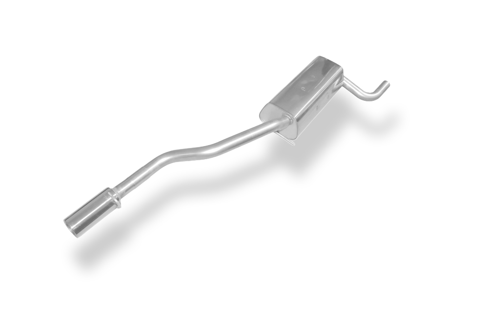 Fox Sportuitlaat Mazda 3 - Zwarte achterdemper - 1x90 Type 13