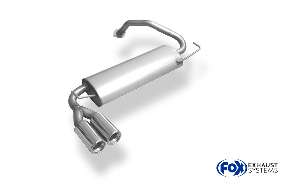 Fox Sportuitlaat Mazda 323F/323C Type BA Achterdemper dwars - 2x80 Type 13