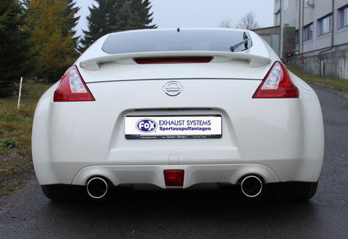 Fox Sportuitlaat Nissan 370Z achterdemper, dwarsuitgang rechts/links - 1x100 type 13 rechts/links