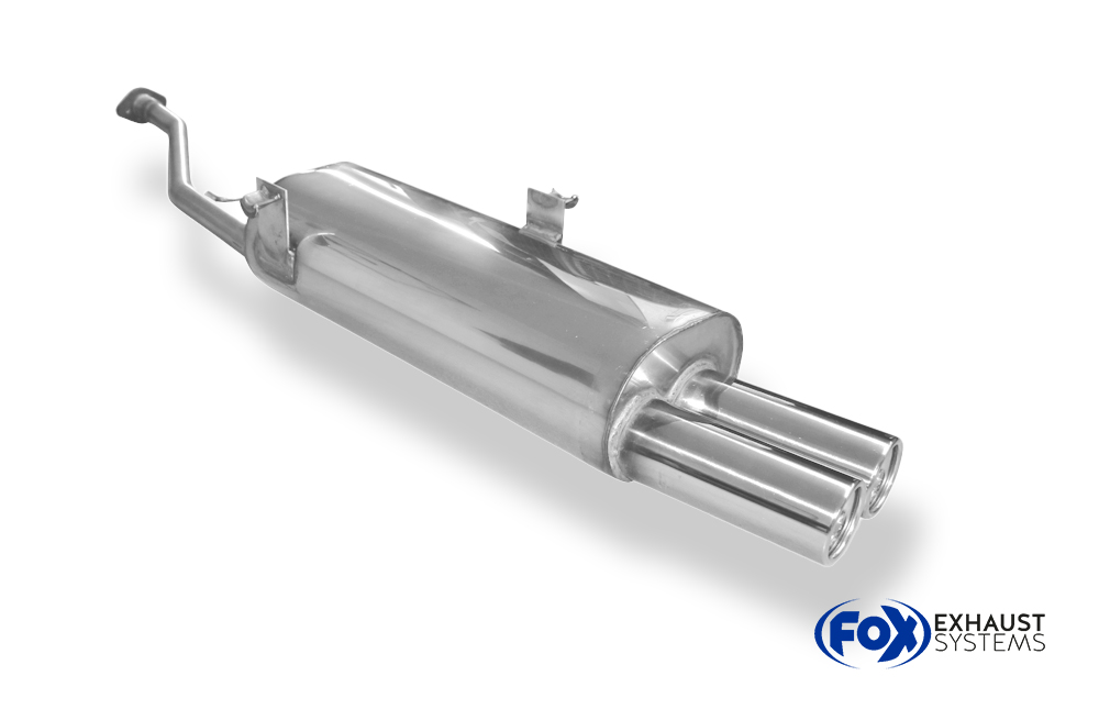 Fox Sportuitlaat BMW E30 316i/318i vanaf 9/87 Half uitlaatsysteem vanaf katalysator met 2-gats flens - 2x76 Type 13