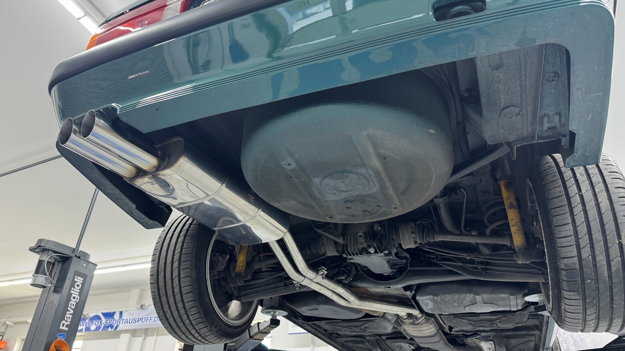 Fox Sportuitlaat BMW E30 320i/ 325i M-Technik achterdemper - 2x76 Type 14