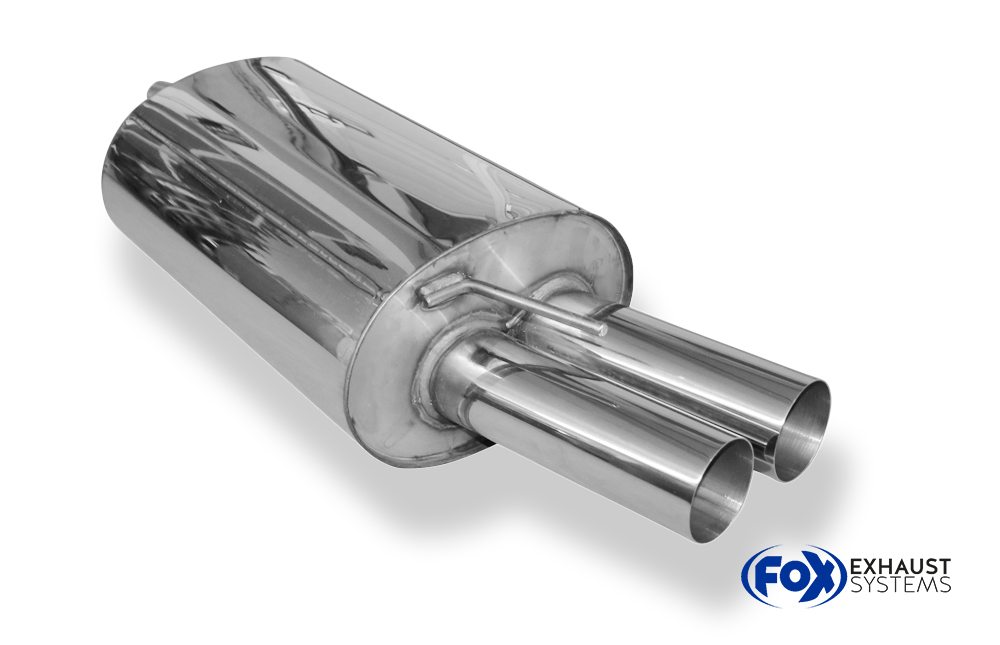 Fox Sportuitlaat BMW E46 330d/ 330xd Dubbele uitlaatdemper - 2x76 Type 10