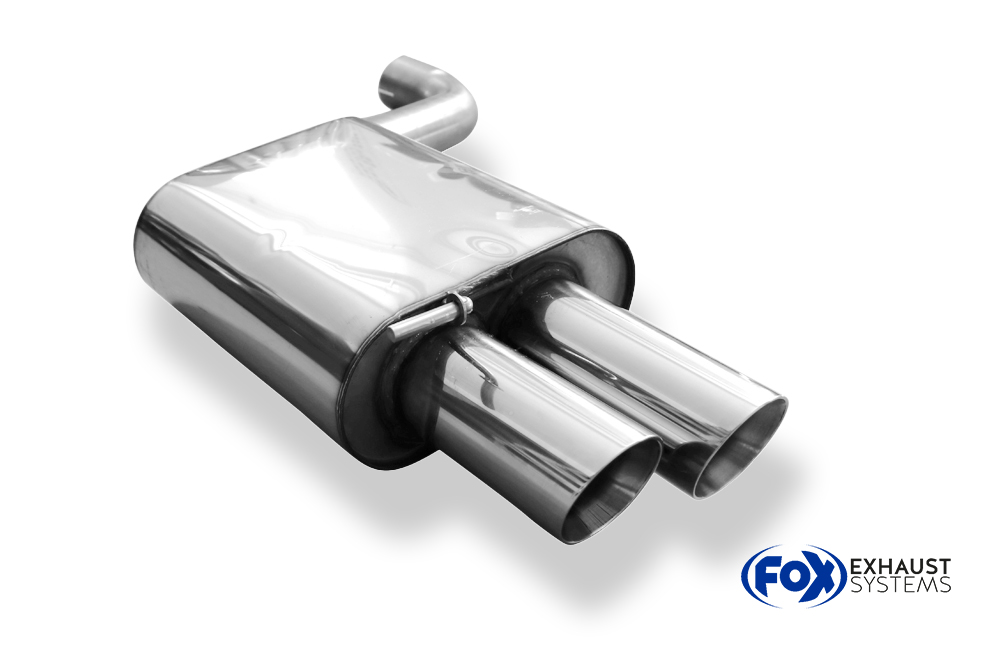 Fox Sportuitlaat BMW E90/91/92 - 325d/ 330d Achterdemper - 2x80 Type 25
