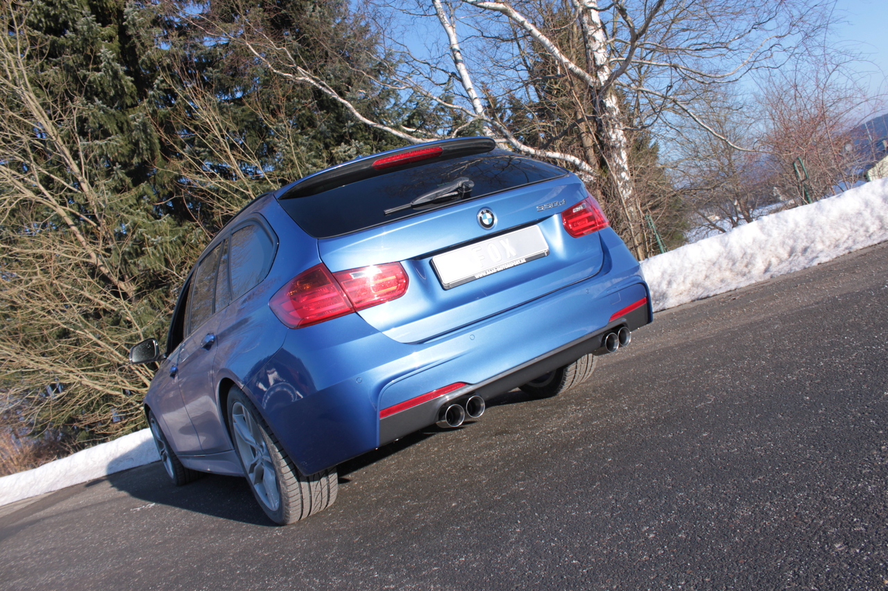 Fox Sportuitlaat BMW F30/31 - 330d Achterdemper dwarsuitgang rechts/links - 2x76 Type 25 rechts/links