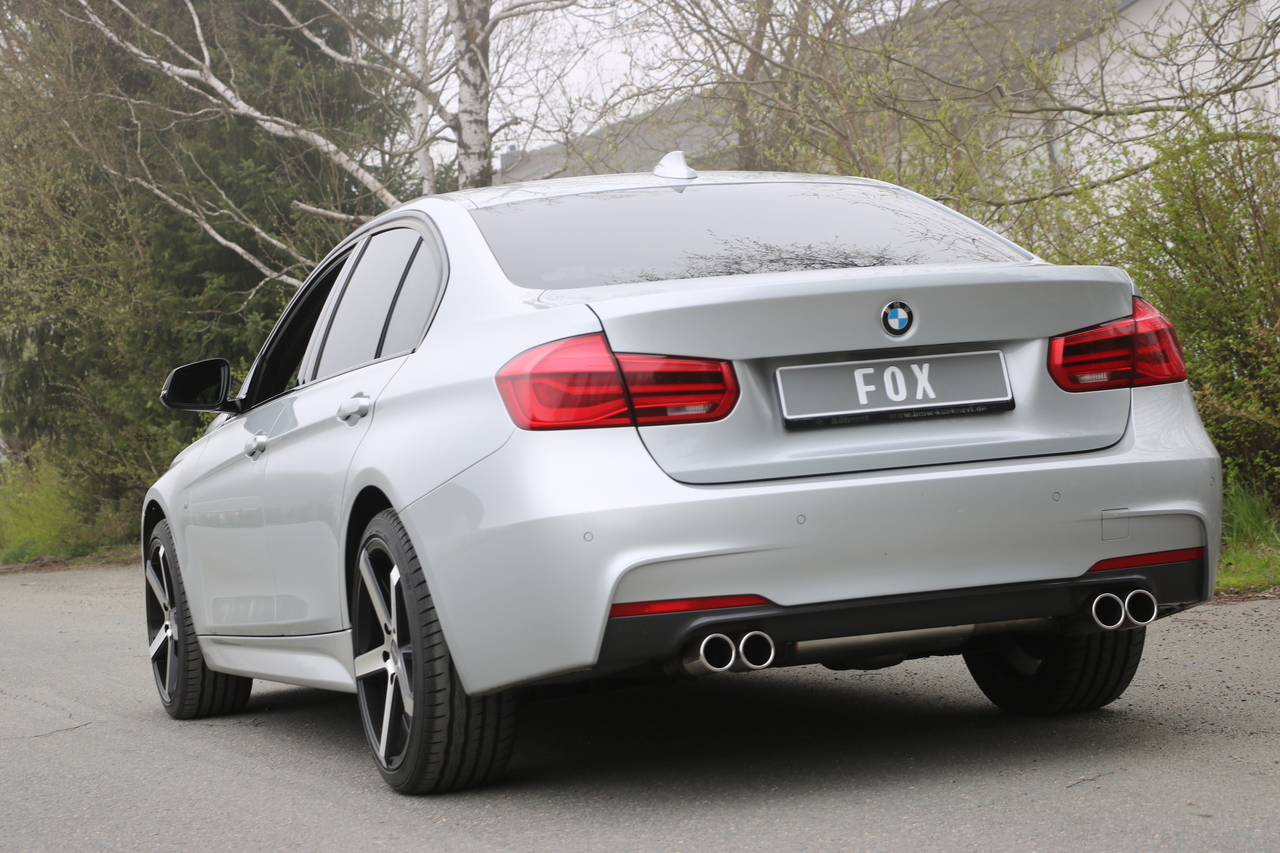 Fox Sportuitlaat BMW F30/31 - 335d Achterdemper dwarsuitgang rechts/links - 2x80 Type 12 rechts/links