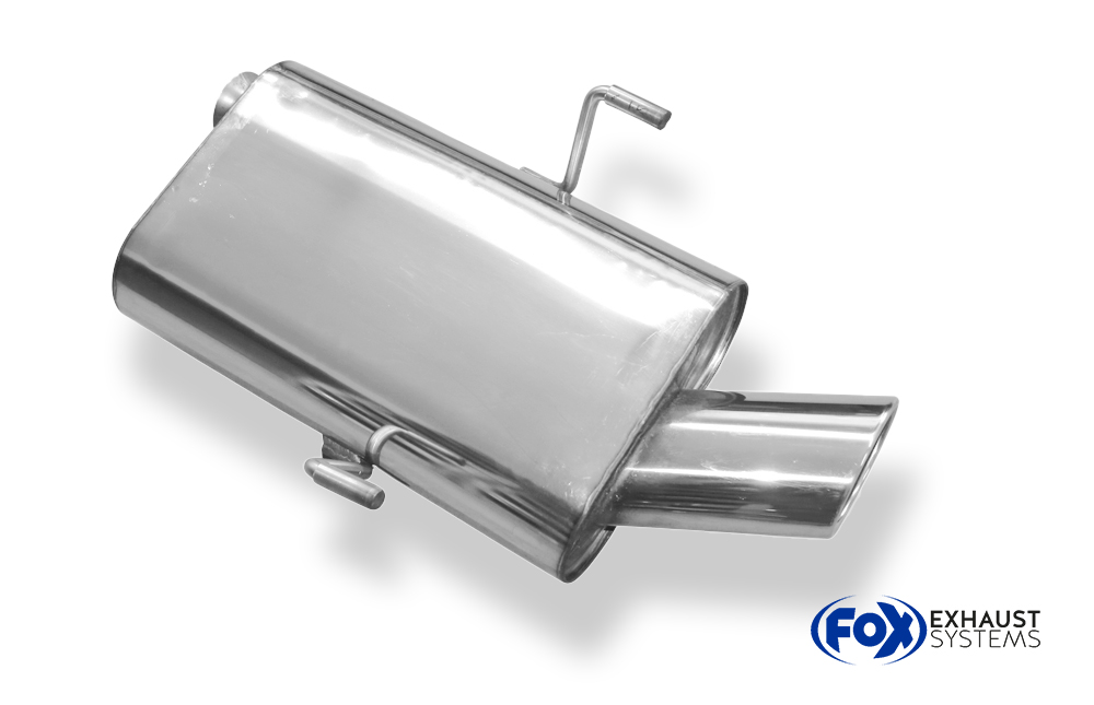 Fox Sportuitlaat Achterdemper Peugeot 406 Sedan/Coupe - 106x71 Type 38