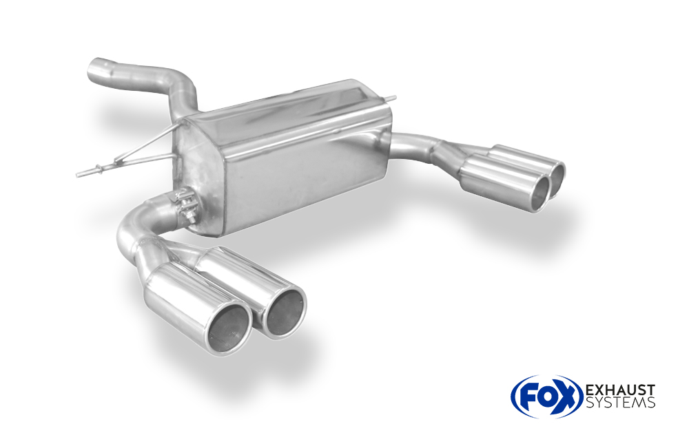 Fox Sportuitlaat BMW F32/F33/F36 - 435i - M-pakket Achterdemper dwarsuitgang rechts/links - 2x80 Type 12 rechts/links