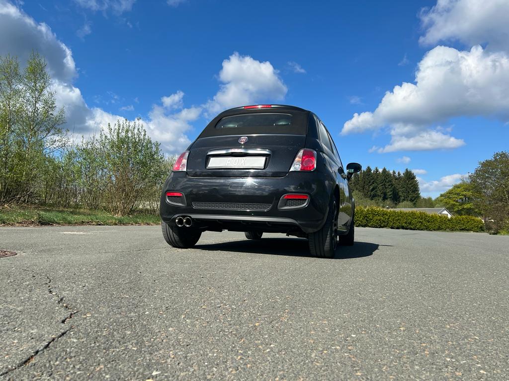 Fox Sportuitlaat Fiat 500/500C achterdemper - 2x80 type 25