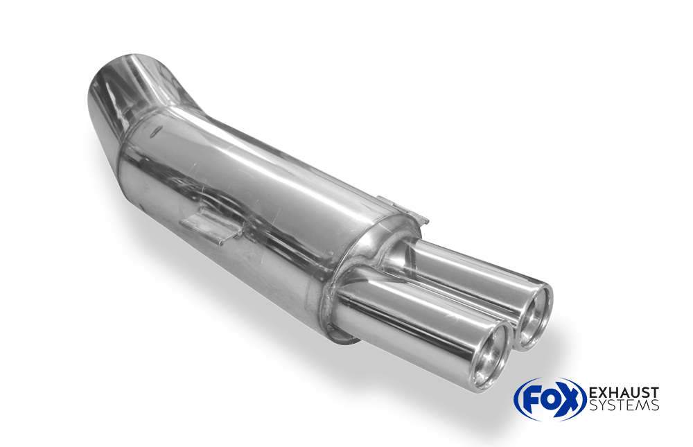 Fox Sportuitlaat BMW E34 525i/530i/535i Achterdemper - 2x80 Type 13