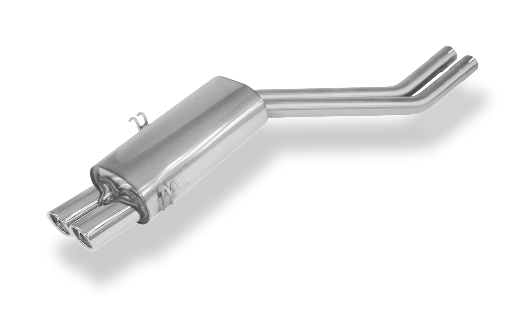 Fox Sportuitlaat BMW E34 M5 achterdemper &Oslash;2x63,5mm - 2x76 Type 17