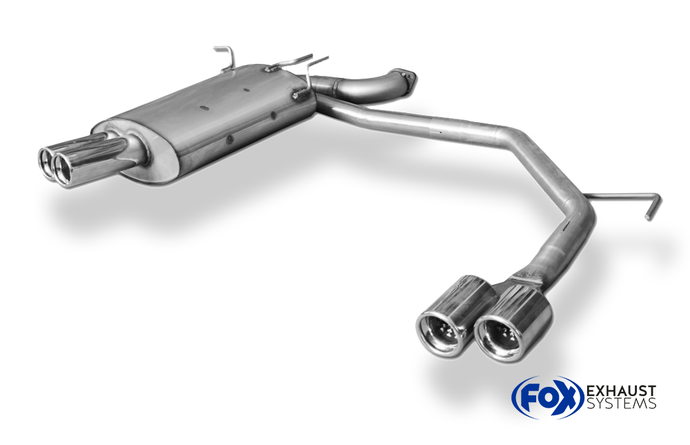 Fox Sportuitlaat BMW E39 520i/ 523i/ 525i/ 528i - Achterdemper Sedan Rechts/Links Uitlaat - 2x76 Type 13 Rechts/Links