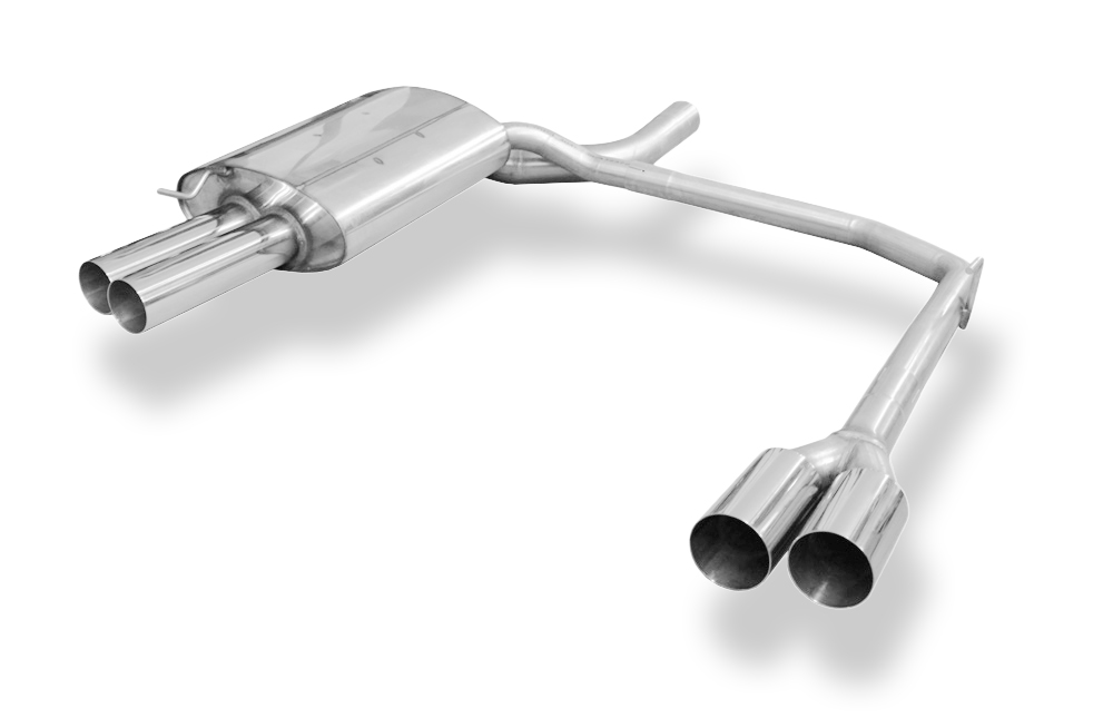Fox Sportuitlaat BMW E60/61 520d 525d 530d Achterdemper, rechter/linker uitlaat - 2x80 Type 10 rechts/links