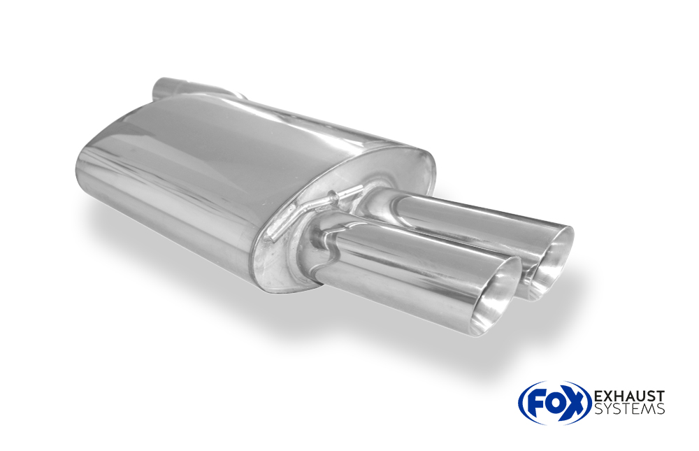 Fox Sportuitlaat BMW E60/61 540i 545i Achterdemper - 2x90 Type 25