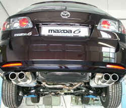Fox Sportuitlaat Mazda 6 Facelift Achterdemper Rechts/Links Uitlaat - 2x80 Type 13 Rechts/Links