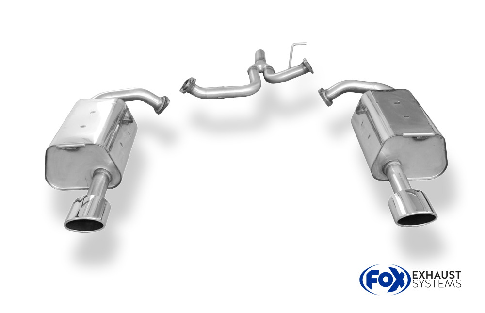 Fox Sportuitlaat Mazda 6 GG/GY pre-facelift/ niet-vierwielaangedreven achterdemper rechts/links met Y-verbindingspijp - 115x85 type 32 rechts/links