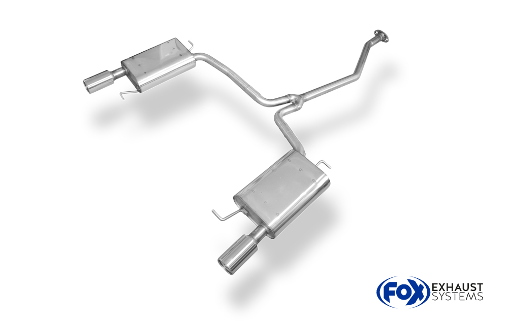 Fox Sportuitlaat Mazda 6 Type GH Benzine Achterdemper rechts/links - 1x90 Type 13 rechts/links
