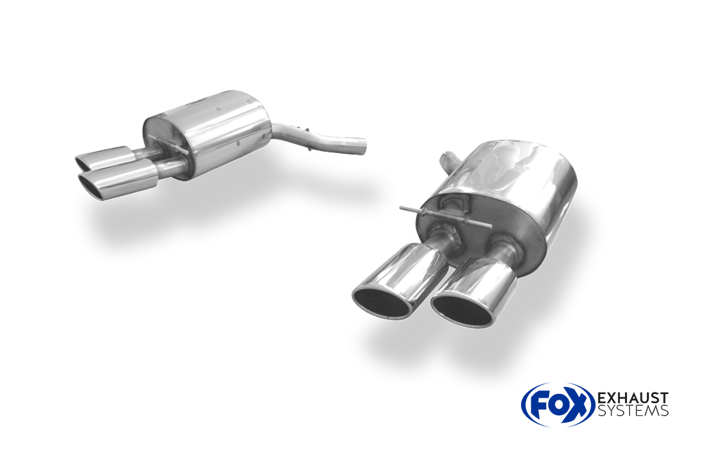 Fox Sportuitlaat BMW E63/64 645i 650i Achterdemper rechts/links - 2x115x85 Type 44 rechts/links