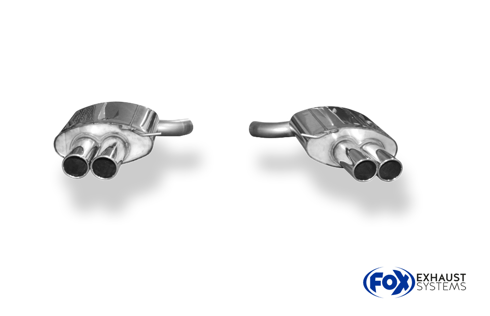 Fox Sportuitlaat BMW F12/F13/F06 - 640i met M-pakket Achterdemper rechts/links - 2x90 Type 16 rechts/links