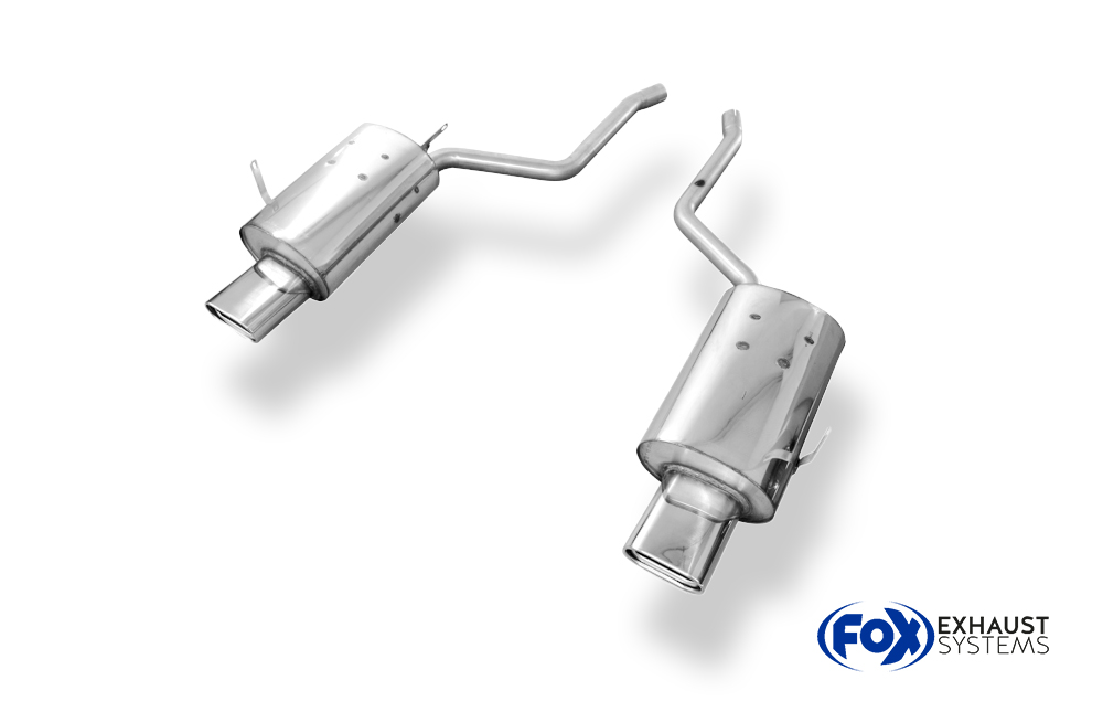 Fox Sportuitlaat BMW E38 730i/ 735i/ 740i - Zonder bumperuitsparing, achterdemper rechts/links - 160x80 Type 53 rechts/links