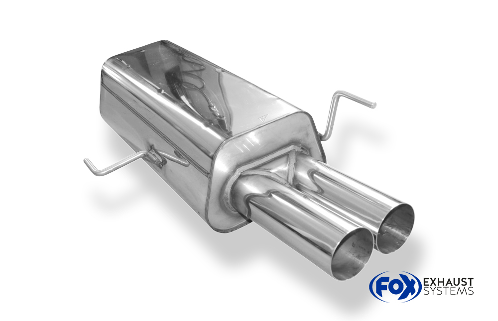 Fox Sportuitlaat Audi 80 Type B4 Sedan & Avant Achterdemper &Oslash;63,5 mm - 2x76 Type 10