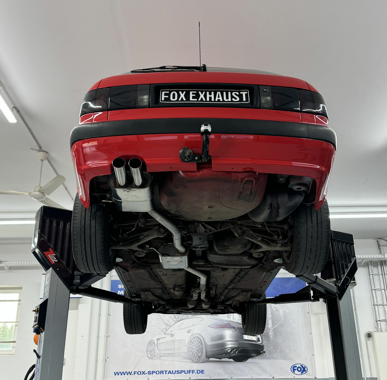 Fox Sportuitlaat Audi 80 Type B4 quattro Audi 80 Type B4 quattro Half uitlaatsysteem vanaf katalysator voor modellen met dubbele katalysator - 2x70 Type 10
