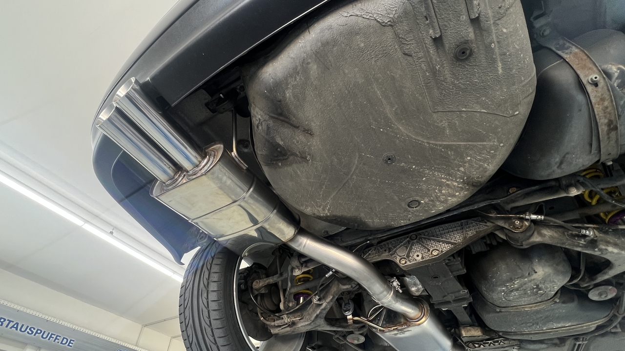 Fox Sportuitlaat Audi S2 B4 achterdemper 76 mm - 2x80 type 25