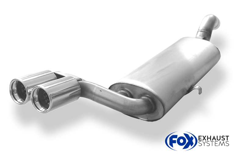 Fox Sportuitlaat Audi 80/90 Type 81 achterdemper - 2x76 Type 13