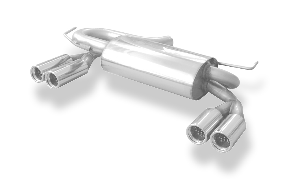 Fox Sportuitlaat Audi S3 Type 8L achterdemper, rechter/linker uitlaat &Oslash; 63,5 mm - 2x76 Type 13 rechts/links