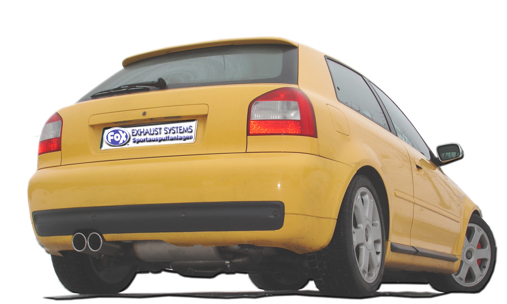 Fox Sportuitlaat Audi S3 Type 8L Achterdemper &Oslash;70mm - 2x80 Type 16