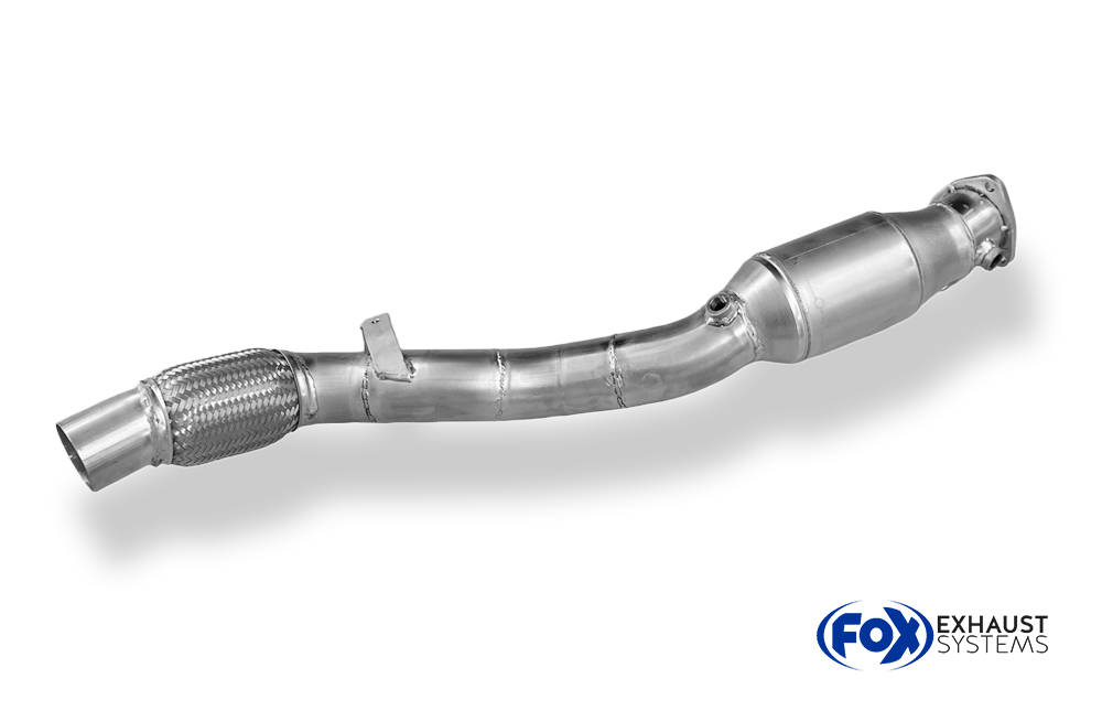 Fox Sportuitlaat Audi A4 B5 - Downpipe 76 mm voor voorwielaandrijving met 300-cellige HJS-katalysator