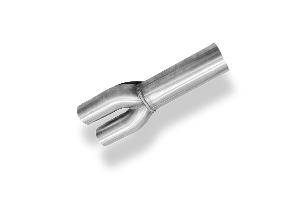 Fox Sportuitlaat Audi S4 B5 verbindingsbuis 90mm/2x76mm met adapter 2x55mm