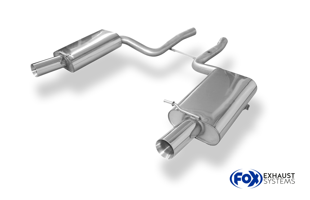 Fox Sportuitlaat Audi S4 B6 - Cabriolet Achterdemper rechts/links - 1x90 Type 24 rechts/links