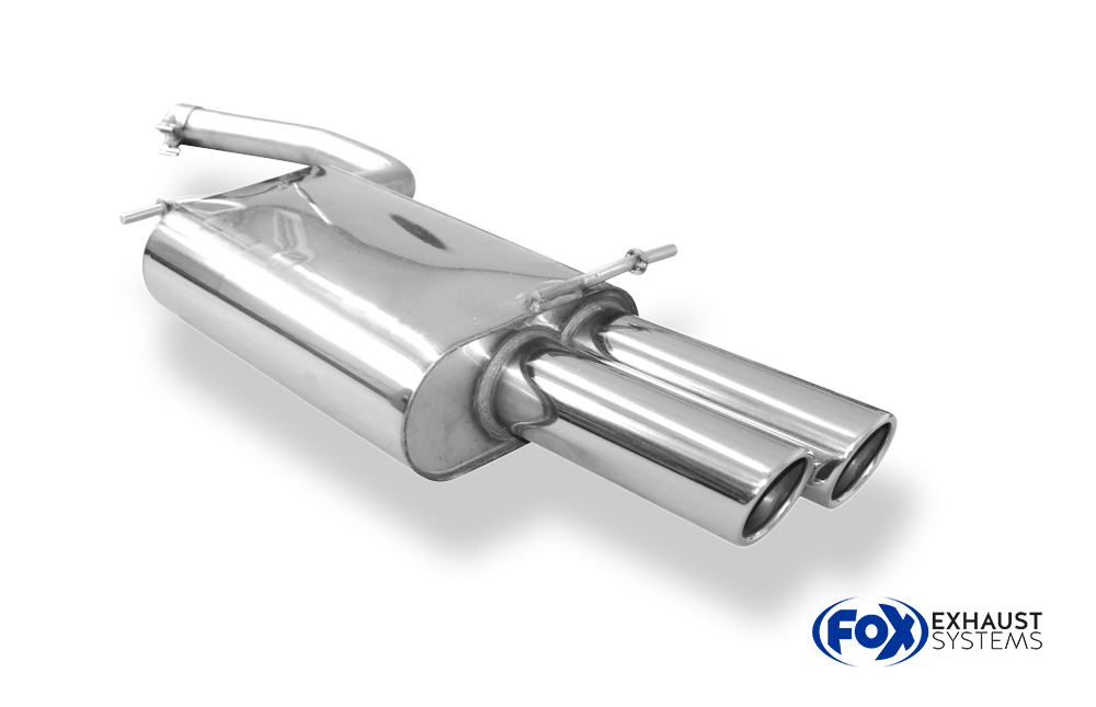 Fox Sportuitlaat Audi A4 Type B7 Achterdemper - 2x80 Type 16