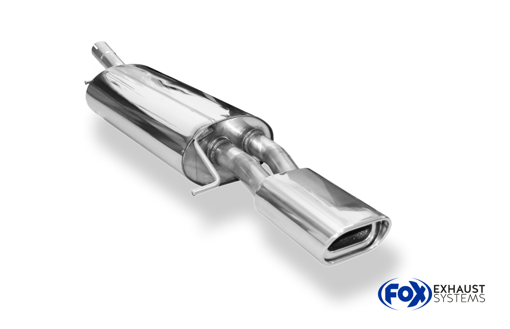 Fox Sportuitlaat Audi A6 Type 4B met uitsparing in de bumper en achterdemper - 135x80 Type 53