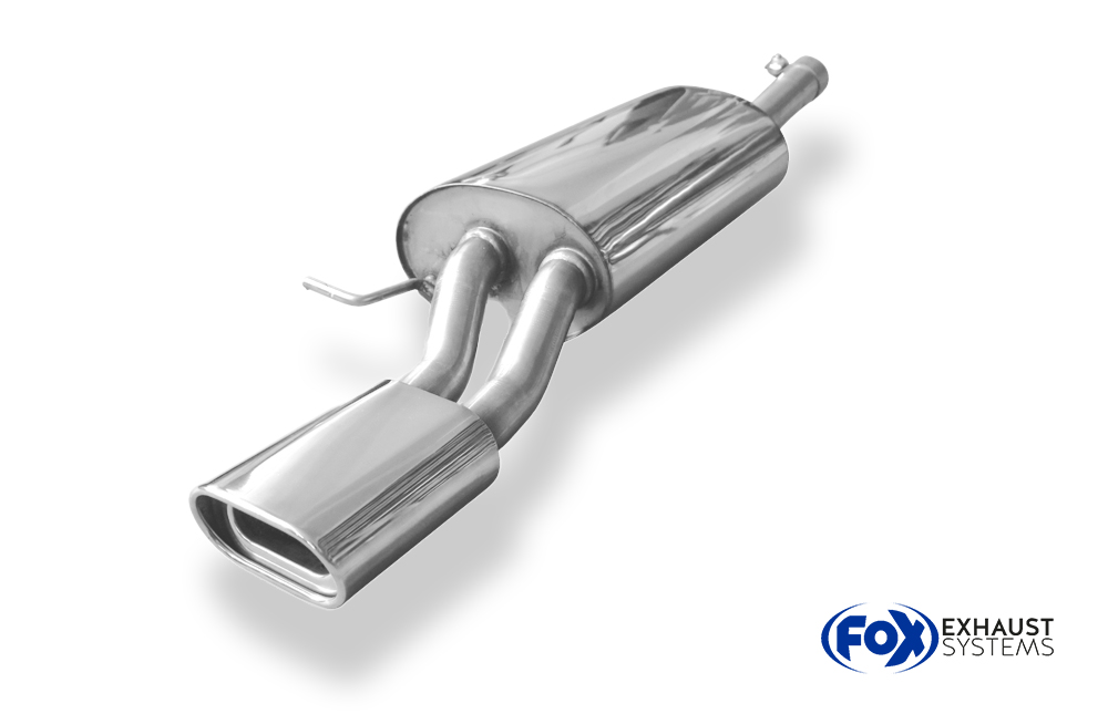 Fox Sportuitlaat Audi A6 Type 4B zonder uitsparing in de bumper, achterdemper - 135x80 Type 53