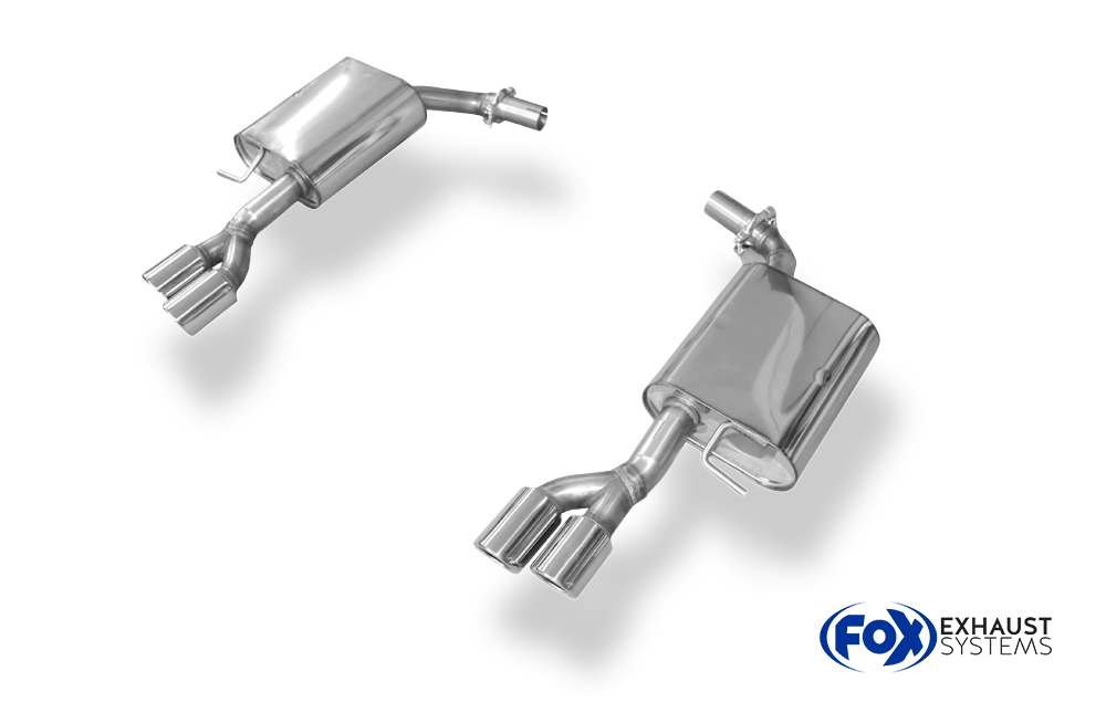 Fox Sportuitlaat Audi A6 Type 4F achterdemper rechts/links - 2x76 Type 17 rechts/links