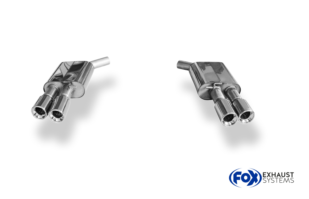 Fox Sportuitlaat Audi A6 4G - 2.0l TFSI + 2.8l FSI Achterdemper rechts/links dubbele uitlaat - 2x90 Type 13 rechts/links