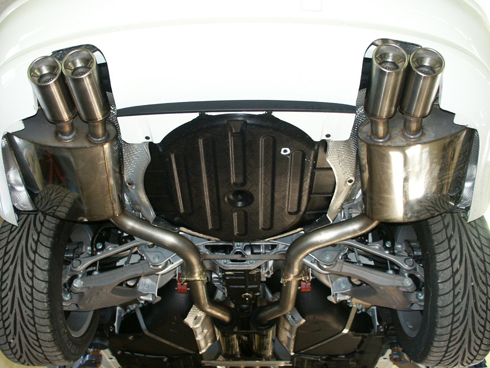 Fox Sportuitlaat Audi A8 Type 4E achterdemper rechts/links &Oslash;70mm - 2x80 Type 17 rechts/links