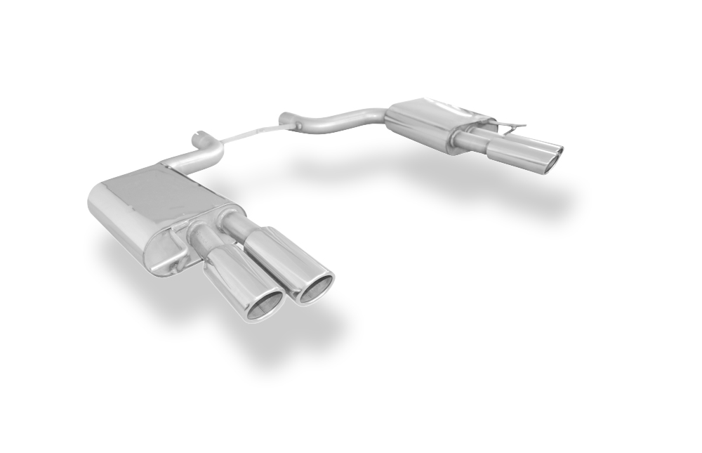 Fox Sportuitlaat Audi A8 Type 4E - S8-look achterdemper rechts/links &Oslash;70mm - 2x88x74 Type 32 rechts/links (S8-look)