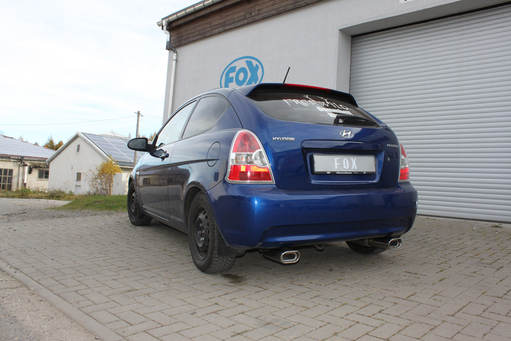 Fox Sportuitlaat Hyundai Accent - MC Achterdemper Rechts/Links Uitgang - 135x80 Type 53 Rechts/Links