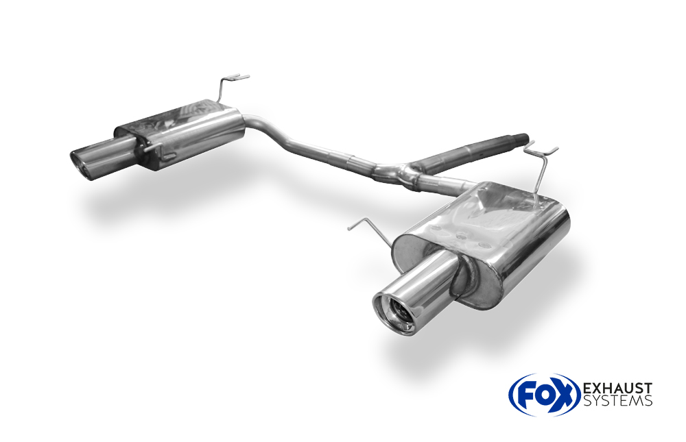 Fox Sportuitlaat Achterdemper rechts/links voor Honda Accord VIII CU2/CW2 Sedan & Tourer - 1x100 Type 17 Rechts/Links