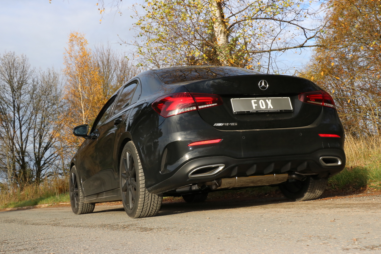 Fox Sportuitlaat Mercedes A-Klasse - 177 - Multilink-as, dwarsgeplaatste achterdemper, uitlaat rechts/links