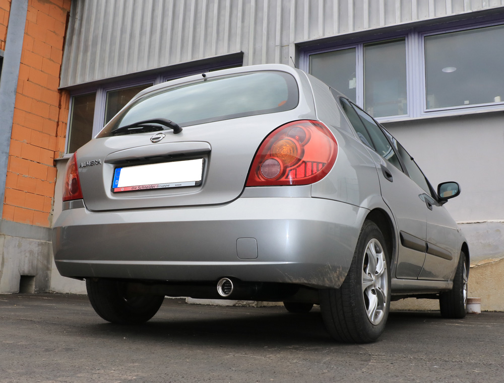 Fox Sportuitlaat Nissan Almera - N16 Hatchback Achterdemper - 1x80 Type 13