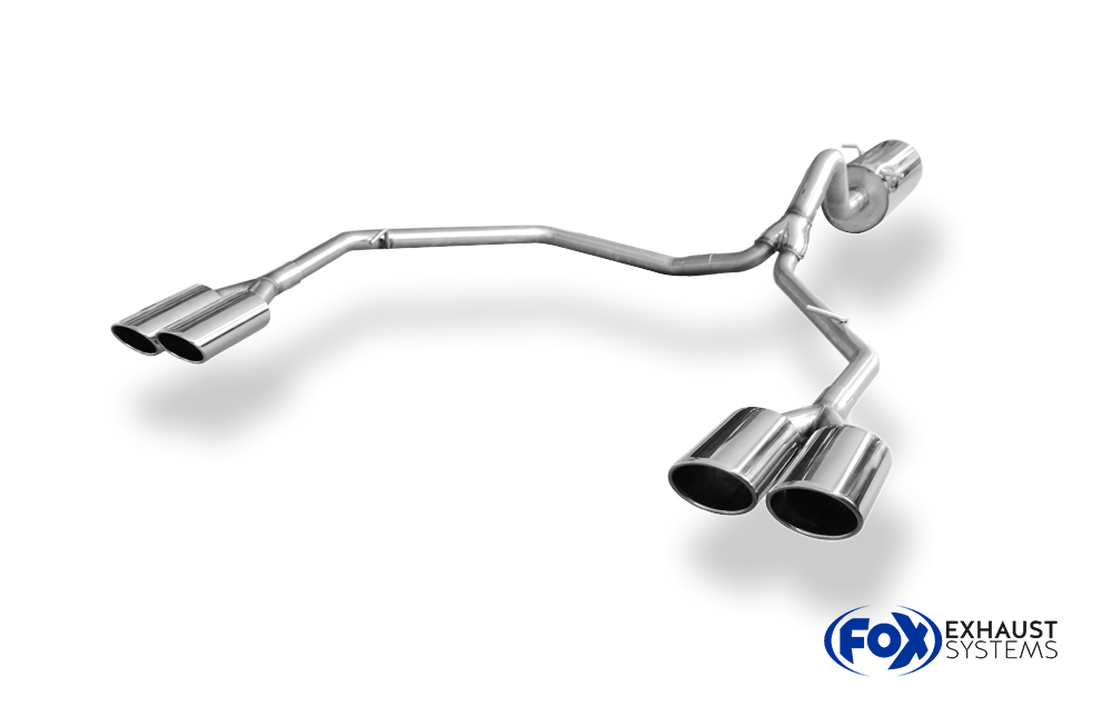 Fox Sportuitlaat VW Amarok 4x4 achterdemper, rechter/linker uitlaat - 2x115x85 type 32 rechts/links