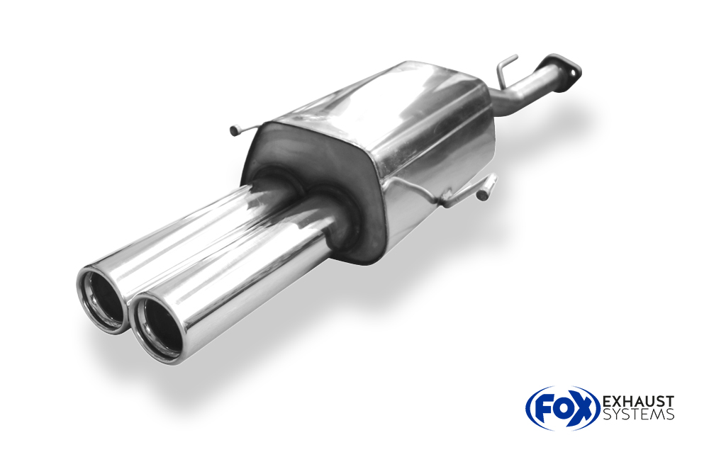 Fox Sportuitlaat Opel Astra G Coup&eacute; dubbele uitlaatdemper achter, compatibel met originele VSD - 2x76 Type 13