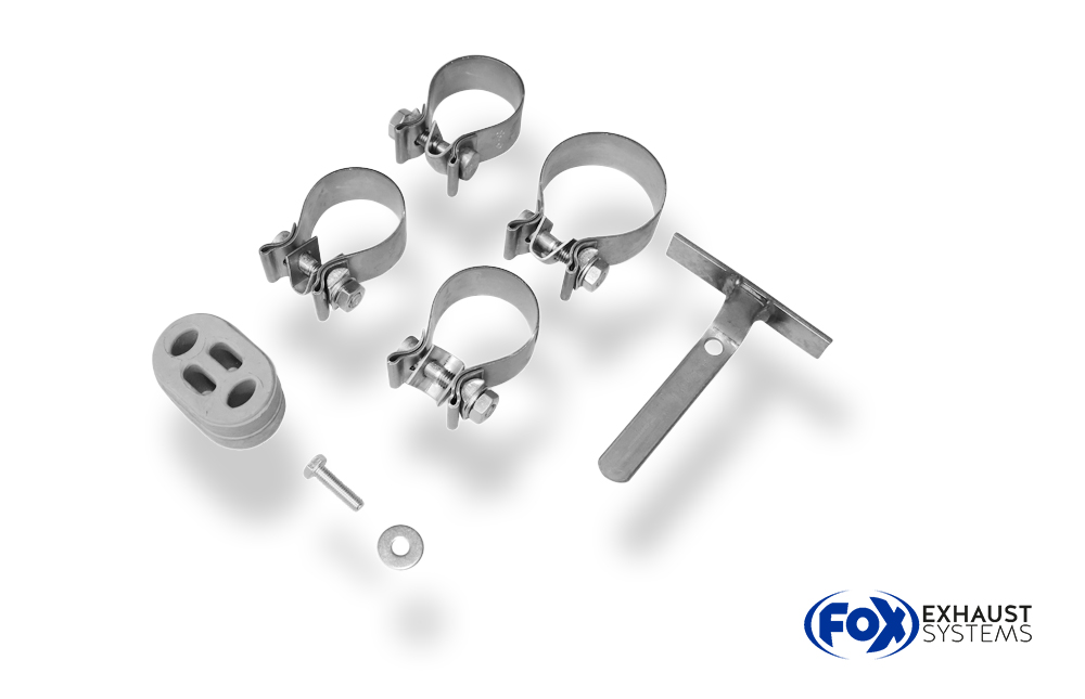 Fox Sportuitlaat Opel Astra G Coup&eacute;/Cabriolet Achterdemper Uitlaat Rechts/Links &Oslash;63,5mm - 2x76 Type 13 Rechts/Links