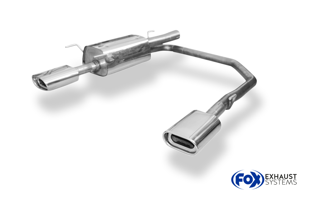 Fox Sportuitlaat Opel Astra G Caravan achterdemper, rechter/linker uitlaat - 135x80 type 53 rechts/links