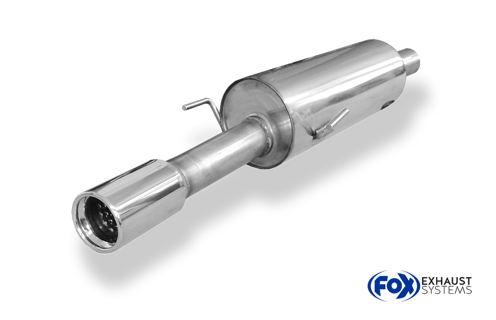 Fox Sportuitlaat Opel Astra G Coup&eacute; Turbo enkelvoudige uitlaatdemper &Oslash;70mm - 1x90 Type 13