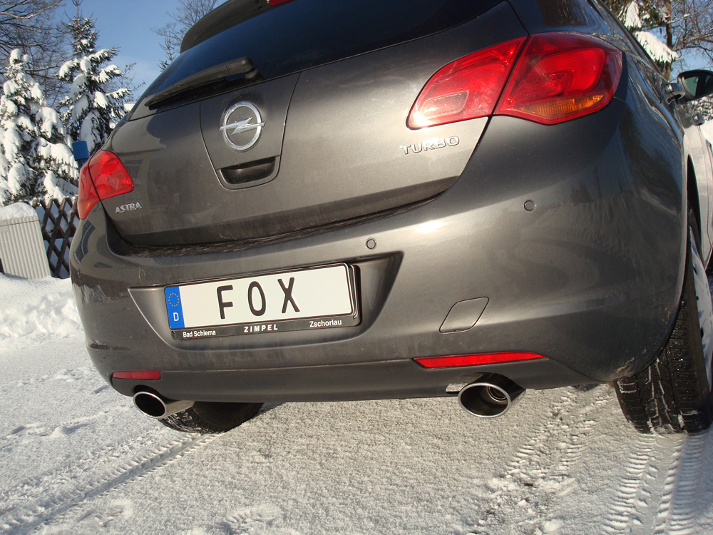 Fox Sportuitlaat Opel Astra J Sedan Achterdemper Dwarsuitlaat Rechts/Links - 115x85 Type 32 Rechts/Links